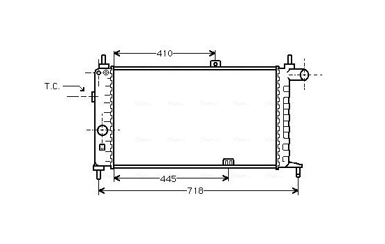 Kylare, motorkylning OL2066 Ava Quality Cooling