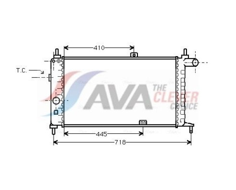 Kylare, motorkylning OL2066 Ava Quality Cooling