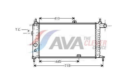 Kylare, motorkylning OL2066 Ava Quality Cooling