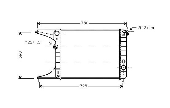 Kylare, motorkylning OL2245 Ava Quality Cooling