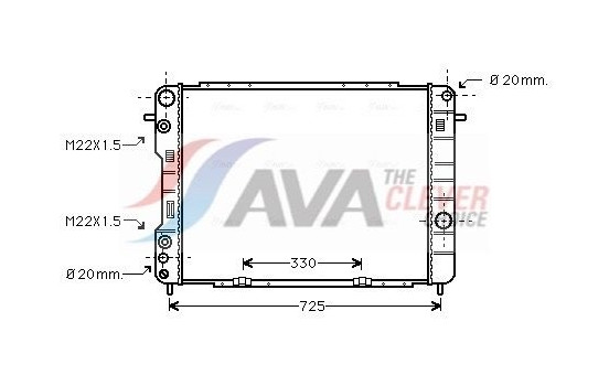 Kylare, motorkylning OL2249 Ava Quality Cooling