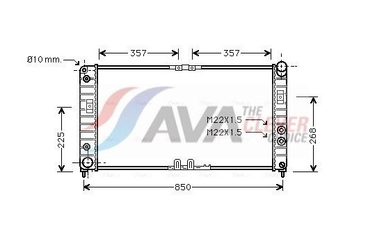 Kylare, motorkylning OL2286 Ava Quality Cooling