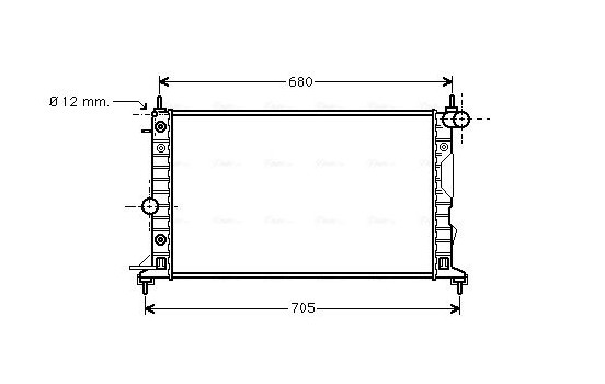 Kylare, motorkylning OL2324 Ava Quality Cooling