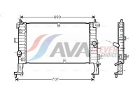 Kylare, motorkylning OL2346 Ava Quality Cooling