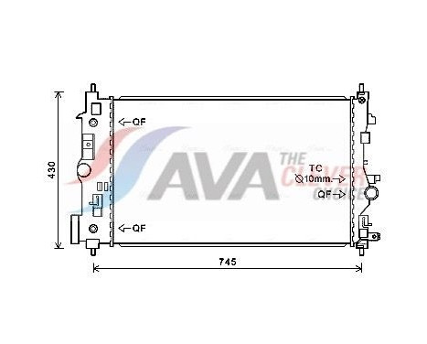 Kylare, motorkylning OL2546 Ava Quality Cooling