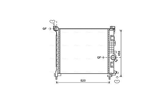 Kylare, motorkylning OL2561 Ava Quality Cooling