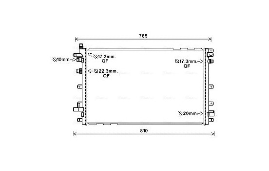 Kylare, motorkylning OL2653 Ava Quality Cooling