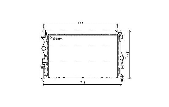 Kylare, motorkylning OL2682 Ava Quality Cooling