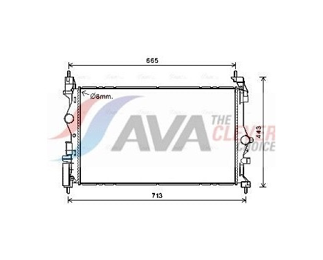 Kylare, motorkylning OL2682 Ava Quality Cooling