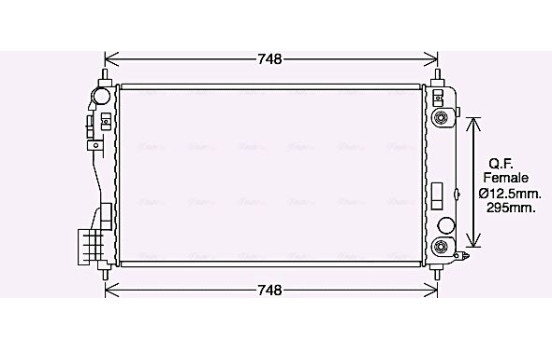 Kylare, motorkylning OL2692 Ava Quality Cooling