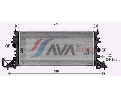 Kylare, motorkylning OL2703 Ava Quality Cooling, bild 2