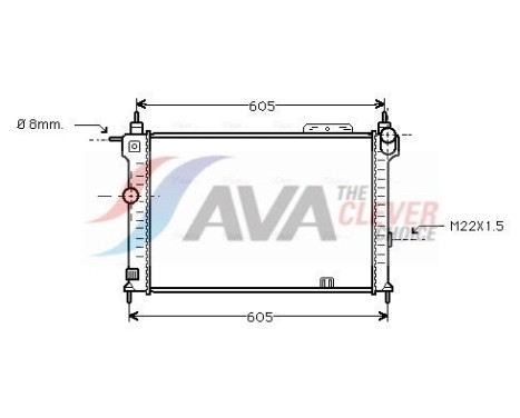 Kylare, motorkylning OLA2028 Ava Quality Cooling
