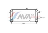 Kylare, motorkylning OLA2054 Ava Quality Cooling