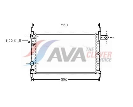 Kylare, motorkylning OLA2150 Ava Quality Cooling