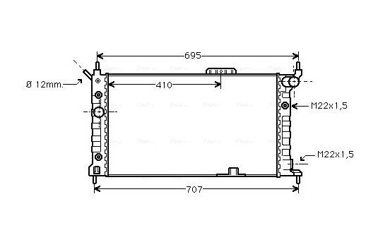 Kylare, motorkylning OLA2169 Ava Quality Cooling