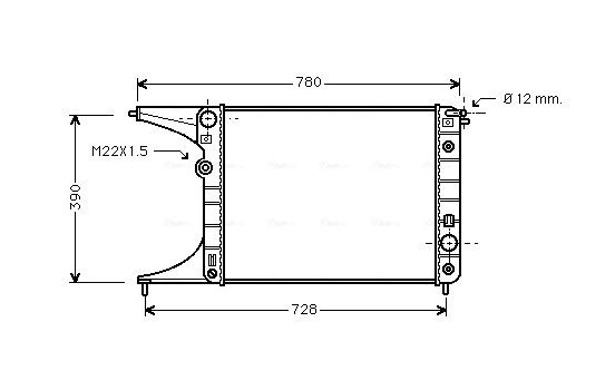 Kylare, motorkylning OLA2201 Ava Quality Cooling