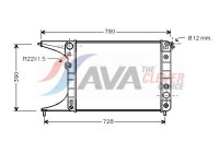 Kylare, motorkylning OLA2201 Ava Quality Cooling