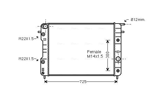 Kylare, motorkylning OLA2202 Ava Quality Cooling