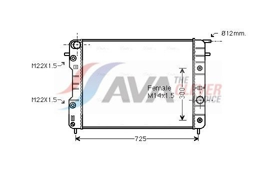 Kylare, motorkylning OLA2202 Ava Quality Cooling