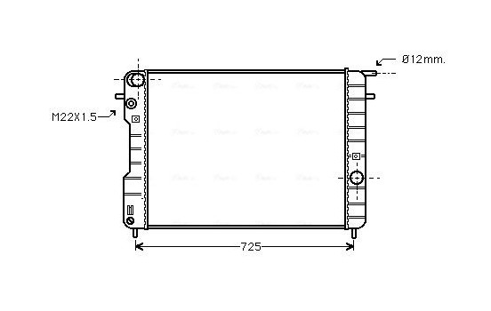 Kylare, motorkylning OLA2239 Ava Quality Cooling