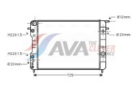 Kylare, motorkylning OLA2247 Ava Quality Cooling