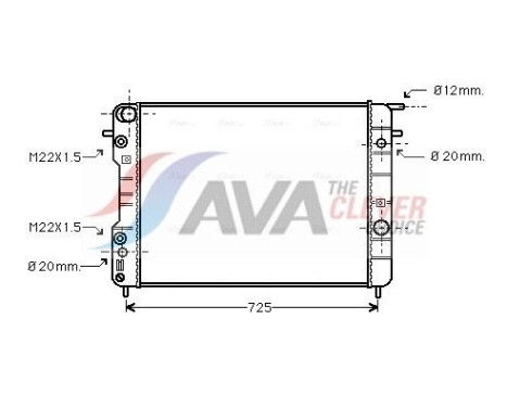 Kylare, motorkylning OLA2247 Ava Quality Cooling