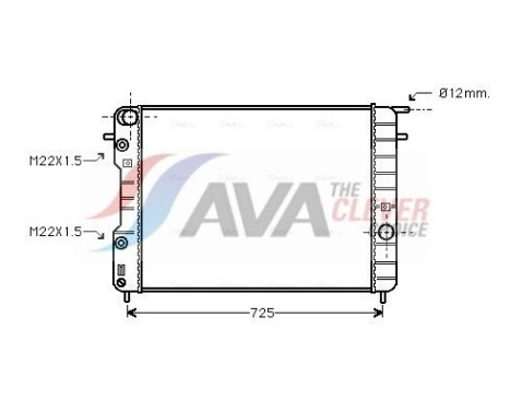 Kylare, motorkylning OLA2248 Ava Quality Cooling