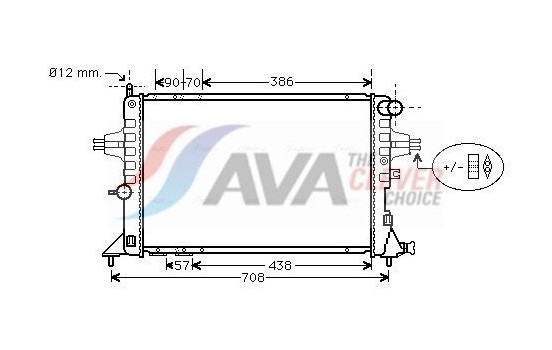 Kylare, motorkylning OLA2252 Ava Quality Cooling