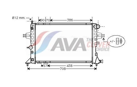 Kylare, motorkylning OLA2253 Ava Quality Cooling