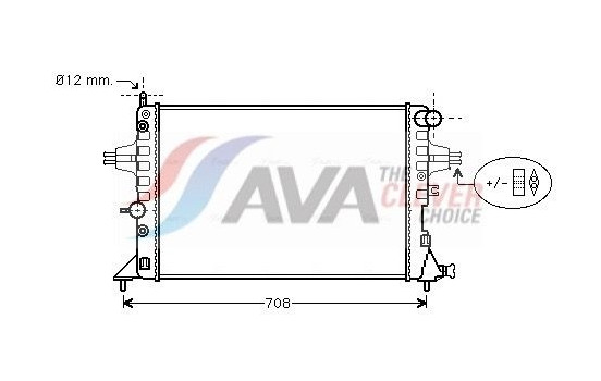 Kylare, motorkylning OLA2254 Ava Quality Cooling