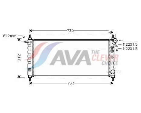 Kylare, motorkylning OLA2263 Ava Quality Cooling