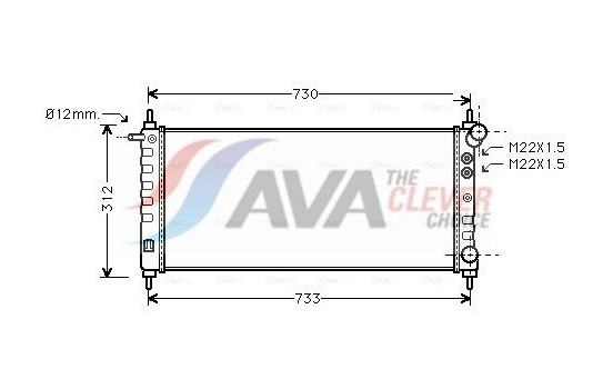 Kylare, motorkylning OLA2263 Ava Quality Cooling
