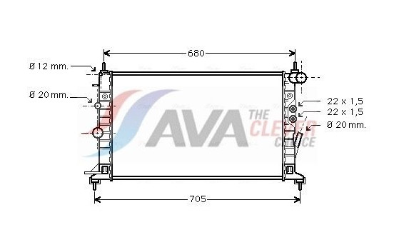 Kylare, motorkylning OLA2359 Ava Quality Cooling