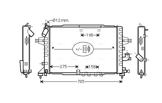 Kylare, motorkylning OLA2365 Ava Quality Cooling