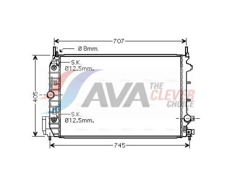 Kylare, motorkylning OLA2388 Ava Quality Cooling