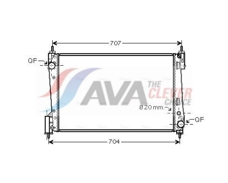 Kylare, motorkylning OLA2423 Ava Quality Cooling