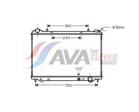Kylare, motorkylning OLA2441 Ava Quality Cooling
