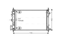 Kylare, motorkylning OLA2470 Ava Quality Cooling