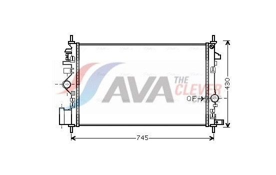 Kylare, motorkylning OLA2474 Ava Quality Cooling
