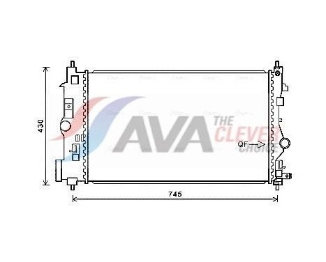 Kylare, motorkylning OLA2488 Ava Quality Cooling