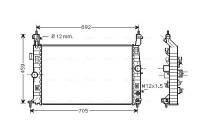 Kylare, motorkylning OLA2582 Ava Quality Cooling