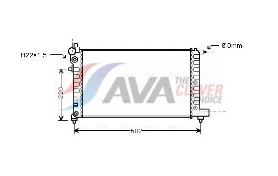 Kylare, motorkylning PE2004 Ava Quality Cooling