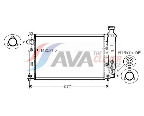Kylare, motorkylning PE2132 Ava Quality Cooling
