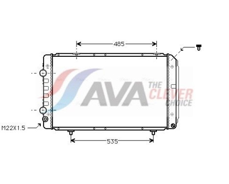 Kylare, motorkylning PE2147 Ava Quality Cooling