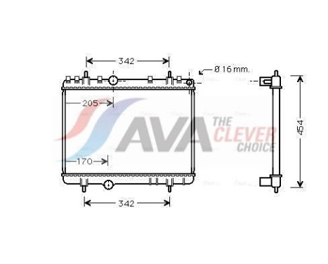 Kylare, motorkylning PE2265 Ava Quality Cooling