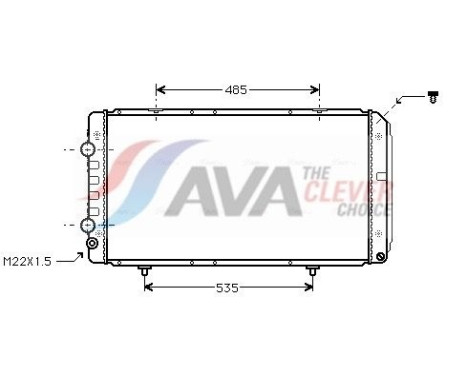 Kylare, motorkylning PEA2146 Ava Quality Cooling