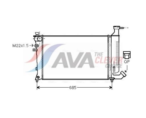 Kylare, motorkylning PEA2148 Ava Quality Cooling