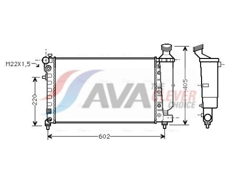 Kylare, motorkylning PEA2216 Ava Quality Cooling