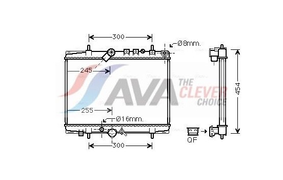 Kylare, motorkylning PEA2217 Ava Quality Cooling