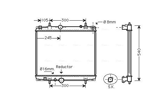 Kylare, motorkylning PEA2276 Ava Quality Cooling